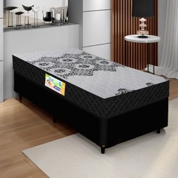 Cama Box Solteiro Colchão Gazin Espuma D33 Firme Duo 88x188x60cm - 2