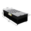 Ver imagem 3 de Cama Box Solteiro Colchão Gazin Espuma D33 Firme Duo 88x188x60cm