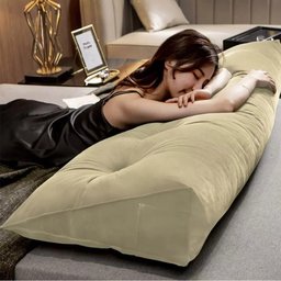 Almofada Cabeceira Encosto Apoio Lombar 140cm Casal Suede:bege - 2