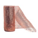 Ver imagem 6 de Kit Tela Decorativa Natal Fita 15cm X 5 Metros Rosê Gold 2 Peças - Magizi