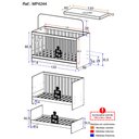 Ver imagem 4 de Berço 3 em 1 com Colchão Incluso Doce de Leite Multimóveis Mp4244