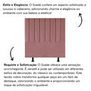 Ver imagem 2 de Cabeceira de Cama Solteiro Box 100 Cm Taís Suede Rosê