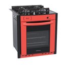 Ver imagem 1 de FOGAO A GAS DE EMBUTIR 4 BOCAS VENAX GAUDI PRISMA VITREO BL VERMELHO GAS GLP