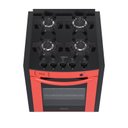 Ver imagem 2 de FOGAO A GAS DE EMBUTIR 4 BOCAS VENAX GAUDI PRISMA VITREO BL VERMELHO GAS GLP