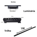 Ver imagem 4 de Trilho Eletrificado 3m + 9 Spot Pontual Linear 10W 3000k Bivolt Preto