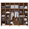Guarda-roupa Casal com Espelho 12 Portas 3 Gavetas Grécia Móveis Cavazotto - 2