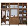 Guarda-roupa Casal com Espelho 10 Portas 4 Gavetas Grécia Capelinha Móveis Cavazotto - 2