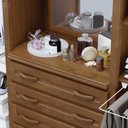 Ver imagem 3 de Guarda-roupa Casal com Espelho 10 Portas 4 Gavetas Grécia Capelinha Móveis Cavazotto