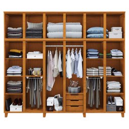 Guarda-roupa Casal com Espelho 12 Portas 3 Gavetas Grécia Móveis Cavazotto - 2