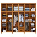 Ver imagem 2 de Guarda-roupa Casal com Espelho 12 Portas 3 Gavetas Grécia Móveis Cavazotto