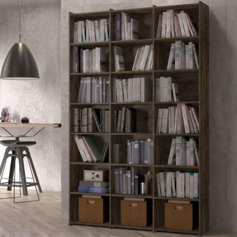 Estante de Livros Escritório 21 Nichos Livreiro Montenegro Castani Casa Mobilia