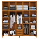 Ver imagem 2 de Guarda-roupa Casal com Espelho 10 Portas Grécia Móveis Cavazotto