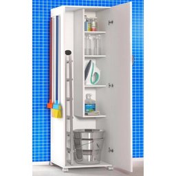 Armário Para Lavanderia Com 4 Prateleiras Com Rodinhas Serviço AJB STORE MULTIUSO - 3 Armário Para Lavanderia Com 4 Prateleiras Com Rodinhas Serviço AJB STORE MULTIUSO - 3
