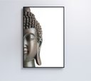 Ver imagem 2 de Quadro Face Buda - 60x90 Cm - Tecido Canvas