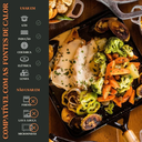 Ver imagem 5 de Bifeteira Estriada Quadrada 22x22cm Cabo Madeira Panela Mineira