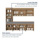 Ver imagem 5 de Cozinha Completa Modulada 5 Peças 9 Portas 4 Gavetas 100% MDF Vidro Reflecta Realeza Premium