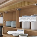 Ver imagem 7 de Cozinha Completa Modulada 5 Peças 9 Portas 4 Gavetas 100% MDF Vidro Reflecta Realeza Premium