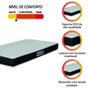 Ver imagem 3 de Colchão Solteiro Hellen Espuma D20 Malibu 78x188x12cm Preto / Branco
