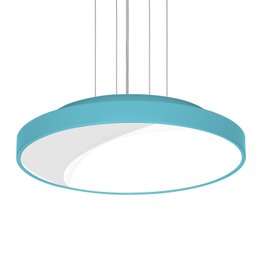 Lustre Pendente Redondo 7652 Para 3 Lâmpadas E27 Cor Azul - 1