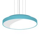 Ver imagem 3 de Lustre Pendente Redondo 7652 Para 3 Lâmpadas E27 Cor Azul