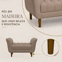 Ver imagem 5 de Recamier Grécia Decorativo 90 cm para Beira de Cama Capuccino