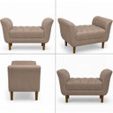 Ver imagem 3 de Recamier Grécia Decorativo 90 cm para Beira de Cama Capuccino