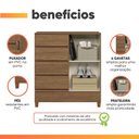 Ver imagem 5 de Cômoda Sapateira 4 Gavetas 1 Porta Maia