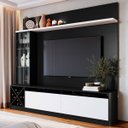 Ver imagem 1 de Estante Home para TV Até 60 Polegadas 1 Porta de Vidro Veneza Quiditá