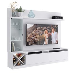 Estante Home para TV até 60 Polegadas 1 Porta de Vidro Veneza Quiditá - 2 Estante Home para TV até 60 Polegadas 1 Porta de Vidro Veneza Quiditá - 2