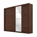 Ver imagem 3 de Guarda-Roupa Casal 4 Espelhos 2 Portas de Correr Essencial Espresso Móveis