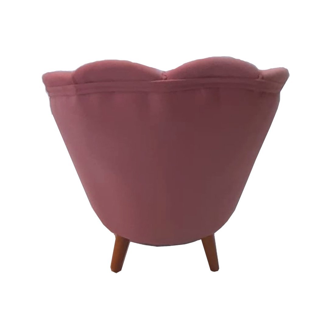 Mini Poltrona Pétala Infantil Decorativa Confortável Suede - 4