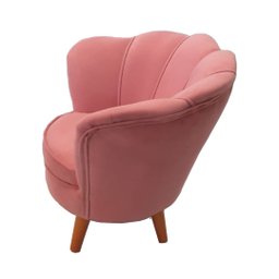 Mini Poltrona Pétala Infantil Decorativa Confortável Suede - 3