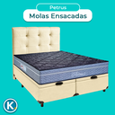 Ver imagem 4 de Kit Cama Box Bau + Cabeceira + Colchão Queen Molas Ensacadas - Petrus - Paropas