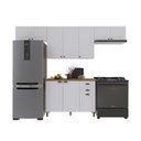 Ver imagem 2 de Armário Cozinha Modulada Completa Americana 100% MDF 280cm Provence Multimóveis Crink-CPL015