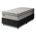 Ver imagem 1 de Cama Box com Colchão Solteiro Minotauro Ortopédico D33 Tecido Jacquard Branco e Preto Hellen