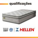 Ver imagem 3 de Cama Box com Colchão Solteiro Minotauro Ortopédico D33 Tecido Jacquard Branco e Preto Hellen
