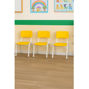 Ver imagem 1 de Kit 3 Cadeiras Infantil Iso Amarela Brinquedoteca Escolas Ecomhome