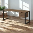 Ver imagem 5 de Mesa Escritorio com Gaveteiro 190 Cm Industrial Frame Kappesberg Munique