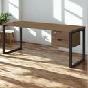 Ver imagem 2 de Mesa Escritorio com Gaveteiro 190 Cm Industrial Frame Kappesberg Munique