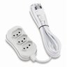 Extensão 3 Tomadas Slim Tripolar Branco 10,0m Force Line - 1