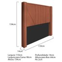Ver imagem 4 de Kit Cabeceira E Calçadeira Baú Solteiro 90cm Suede Terracota