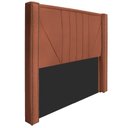 Ver imagem 6 de Kit Cabeceira E Calçadeira Baú Solteiro 90cm Suede Terracota