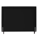 Ver imagem 1 de Cabeceira Cama Box Casal King Size Maísa 195cm Com Frame Suede Preto - Desk Design