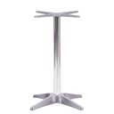 Ver imagem 2 de Mesa Delta em Alumínio 75 Cm (alt) Base em X Tampo Mdp Quadrado 80 Cm (larg) X 2,50 Cm (alt) Walnut