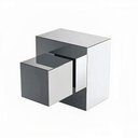 Ver imagem 1 de Acabamento Registro para Banheiro Quadrado 1 1/2 Padrão Deca Metal Luxo Del Metais