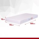 Ver imagem 3 de Colchão Berço Hellen Infantil Espuma D18 Pro Confort Baby 70x150x12cm Branco 