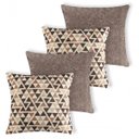 Ver imagem 1 de Kit 4 Almofadas Cheias Jacquard Manchester (Espuma) - 4401