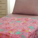 Ver imagem 1 de Manta Portallar Flanela Estampada Meow 1,50m X 2,20m Rosa