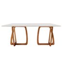 Ver imagem 2 de Mesa Sala de Jantar Flora Tampo Canto Moeda