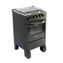 Ver imagem 1 de Fogão 4 Bocas a Gás Braslar New Sirius Plus com Mesa Inox e Forno Easy-clean Preto Bivolt